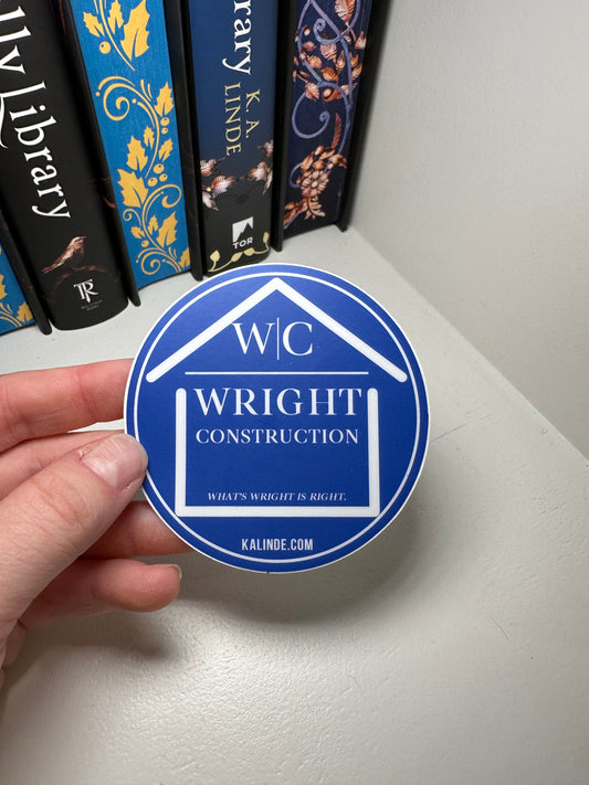 Wright Construction Sticker