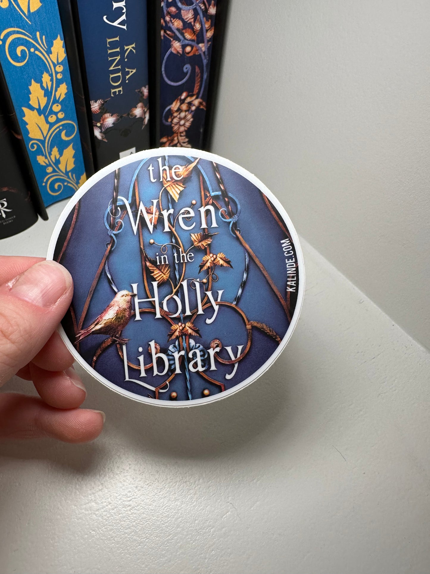 The Wren in the Holly Library Sticker