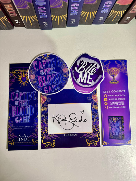 The Captive and the First Blood Game Swag Pack