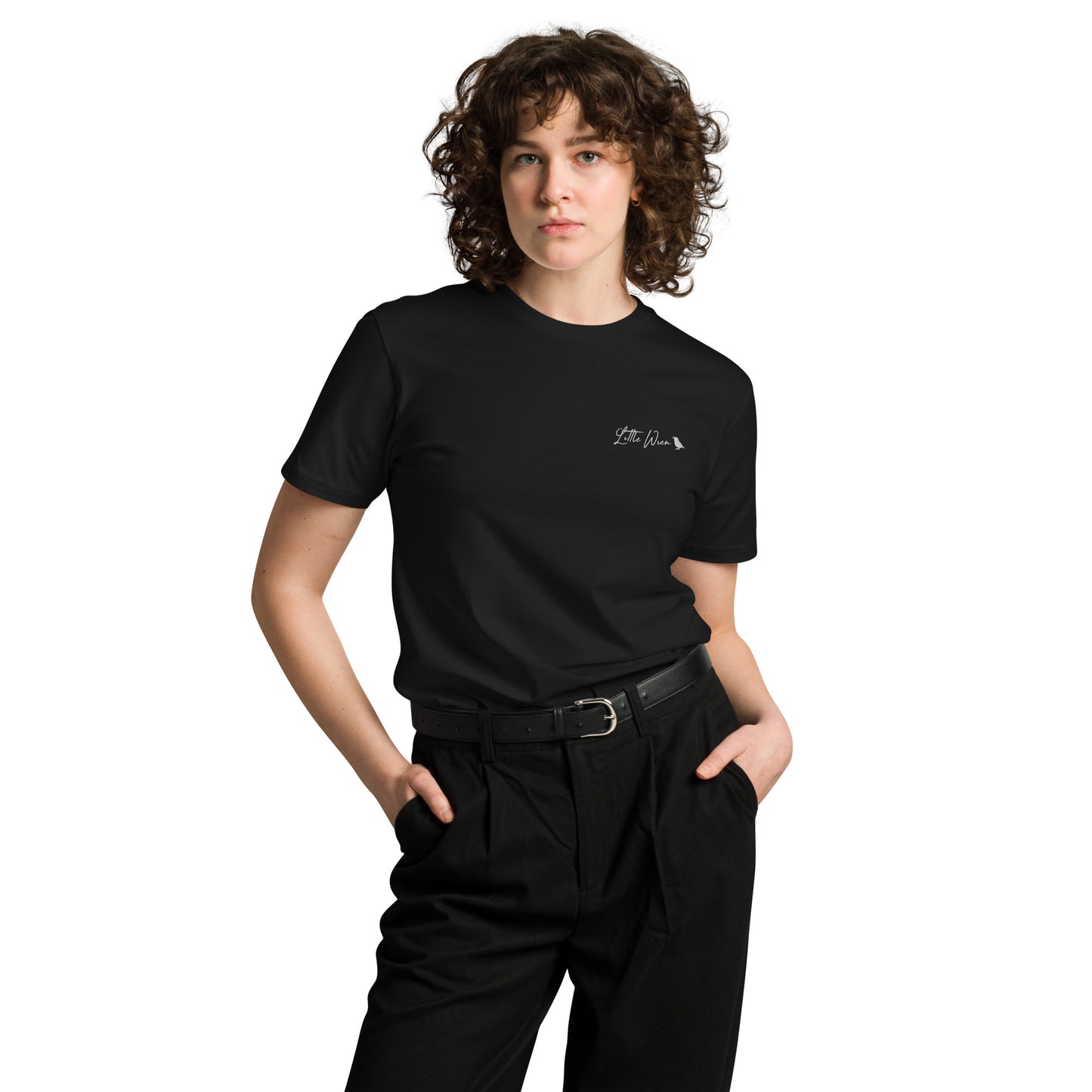Little Wren Embroidered Unisex premium t-shirt